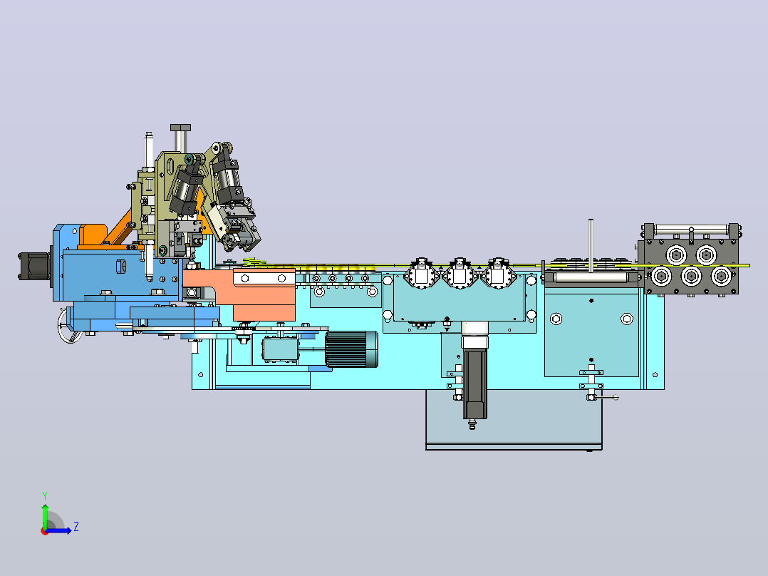 IRONCAD 2014 -环形弯曲机左视图
