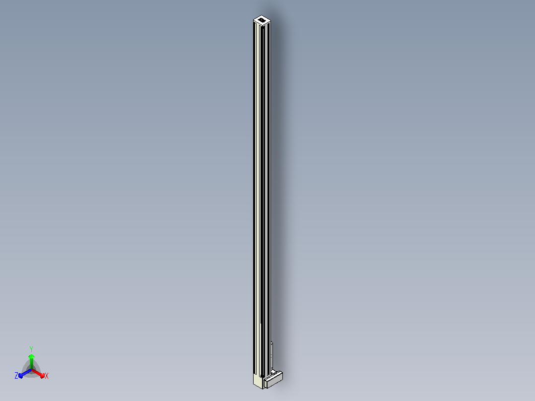 伺服电机集成皮带传动直线执行器TPA-OCB-140-256-L3850-LU-P75-N3主视图