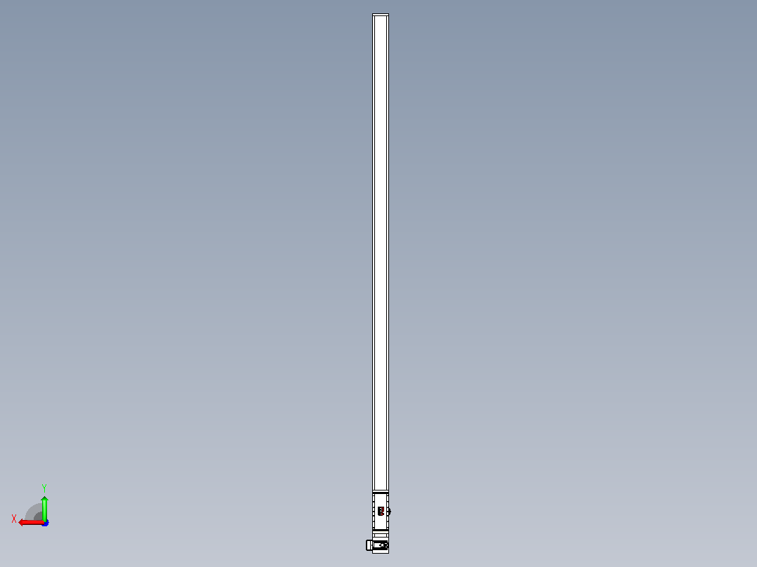伺服电机集成皮带传动直线执行器TPA-OCB-140-256-L3850-LU-P75-N3后视图