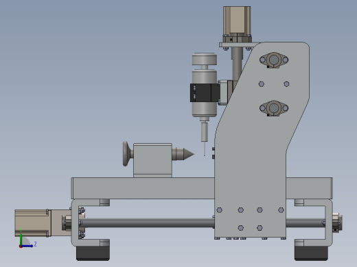 4轴铣床左视缩略图