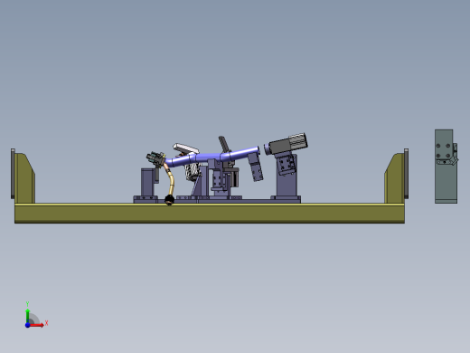 汽车排气管焊接夹具前视缩略图