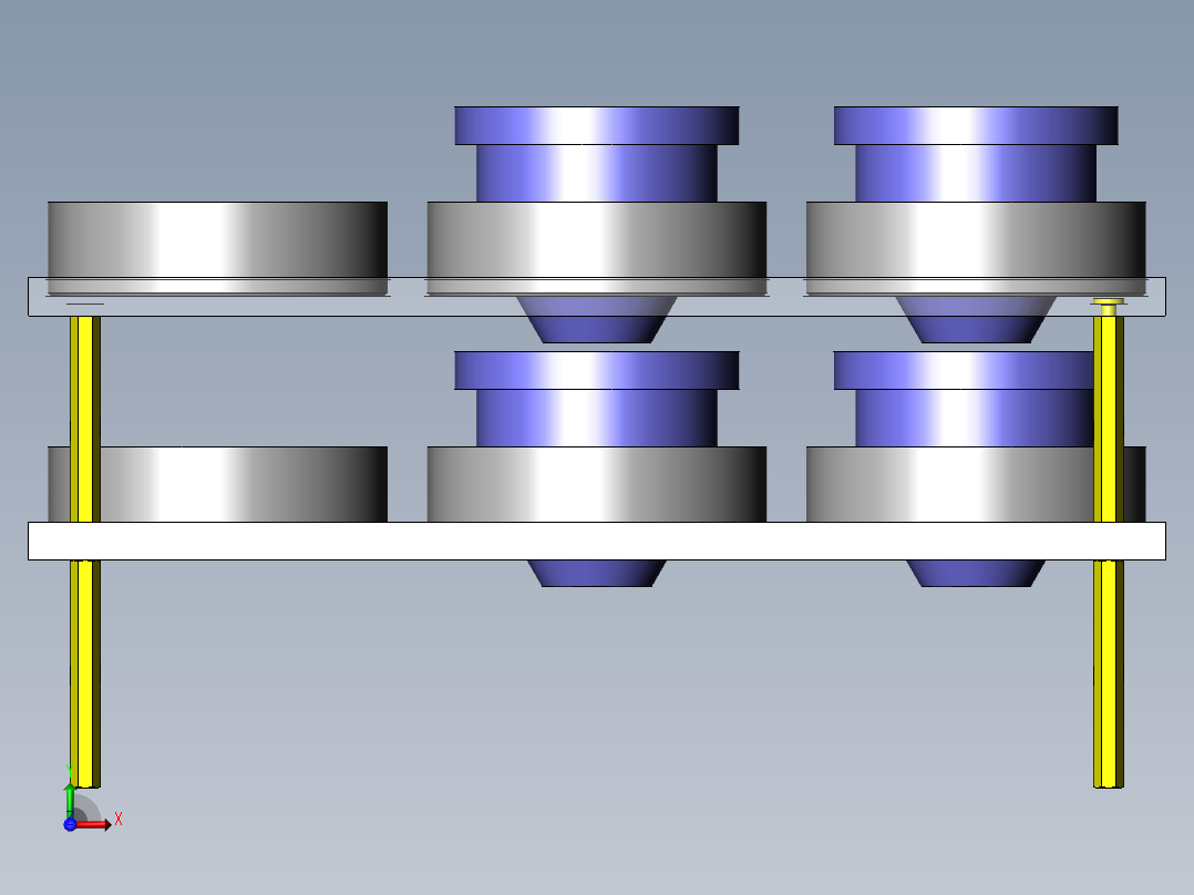 层叠夹具前视图