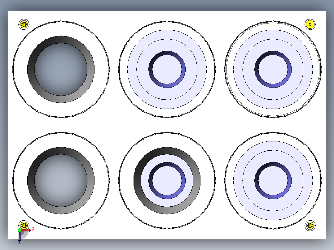 层叠夹具俯视图