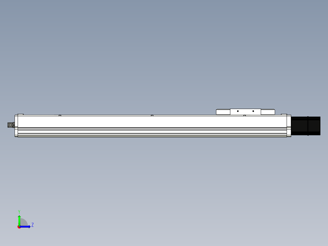 Toyo东佑达直线模组-ECH14-600-BC-200W左视图
