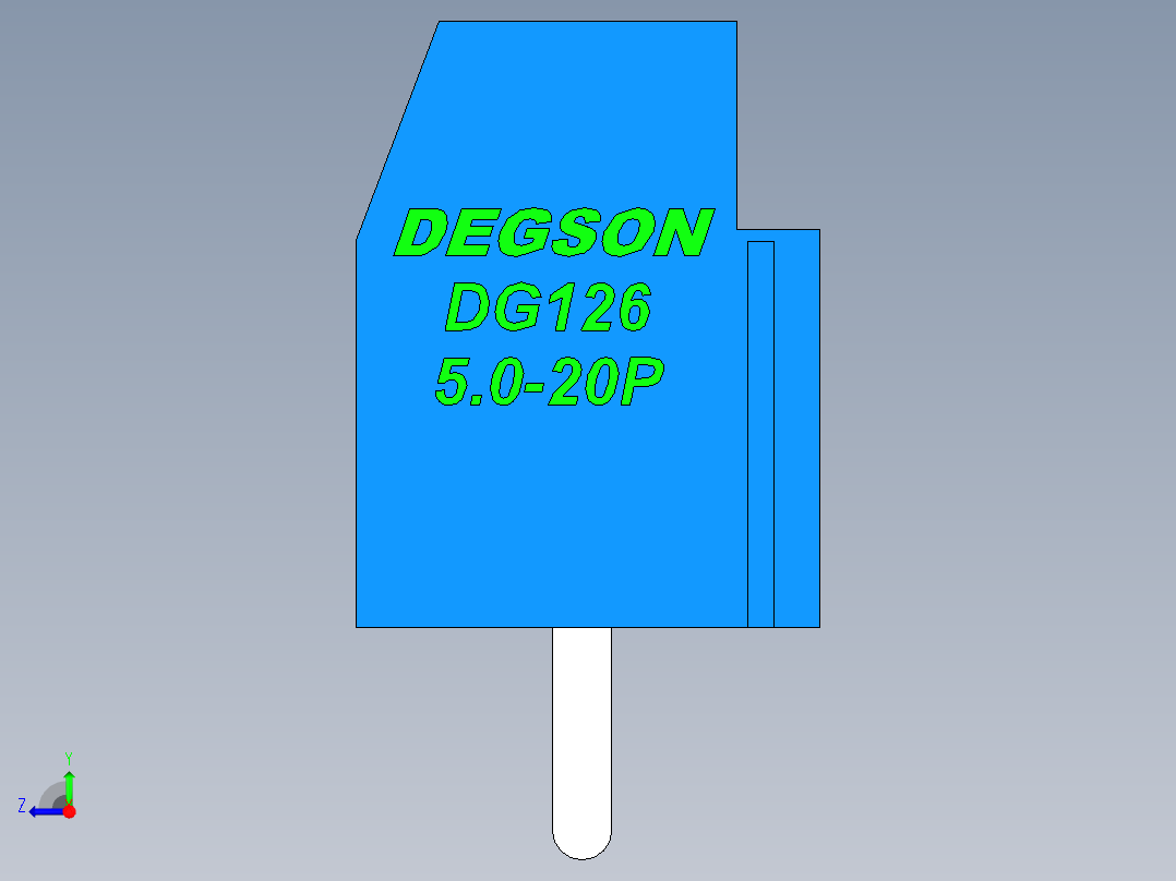 DG126-5.0-20P-12-00AH右视图