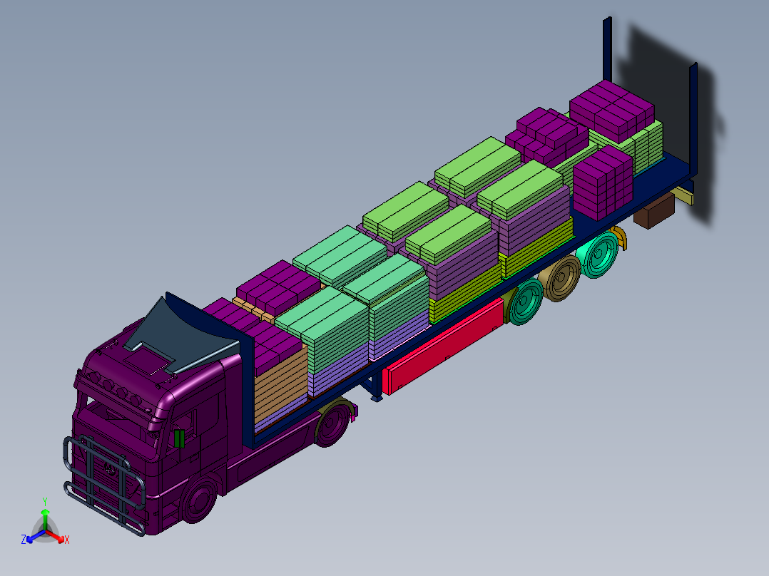 建筑工地MB起重卡车