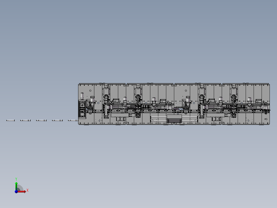 多工位插片装配机前视图