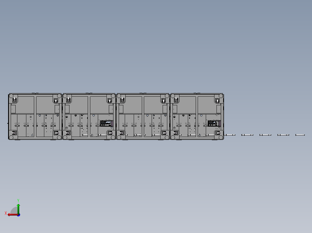 多工位插片装配机后视图