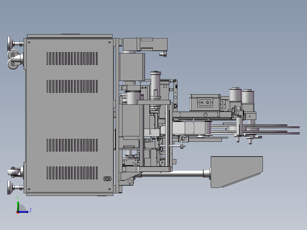 多工位插片装配机左视图