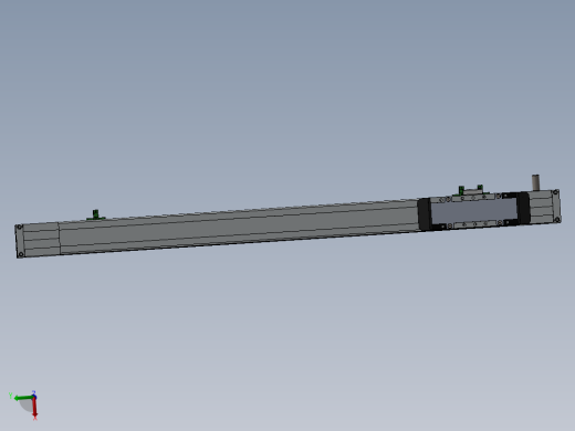 电动滑台模组MTG45左出轴模型