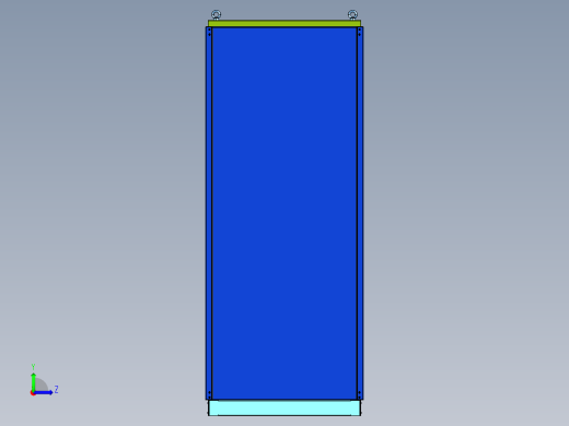 独立单门式PLC控制电气柜左视缩略图