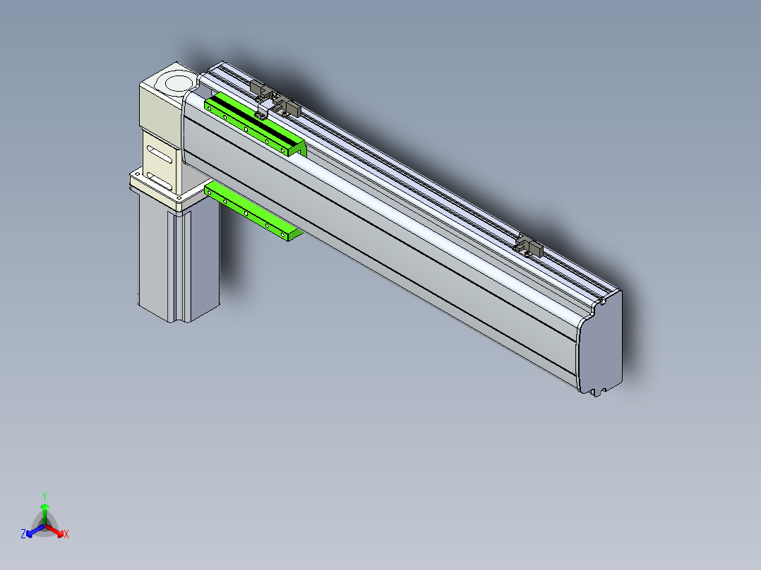 同步带滑台-半封闭B13-L90-S400-L-Z86-D3主视图