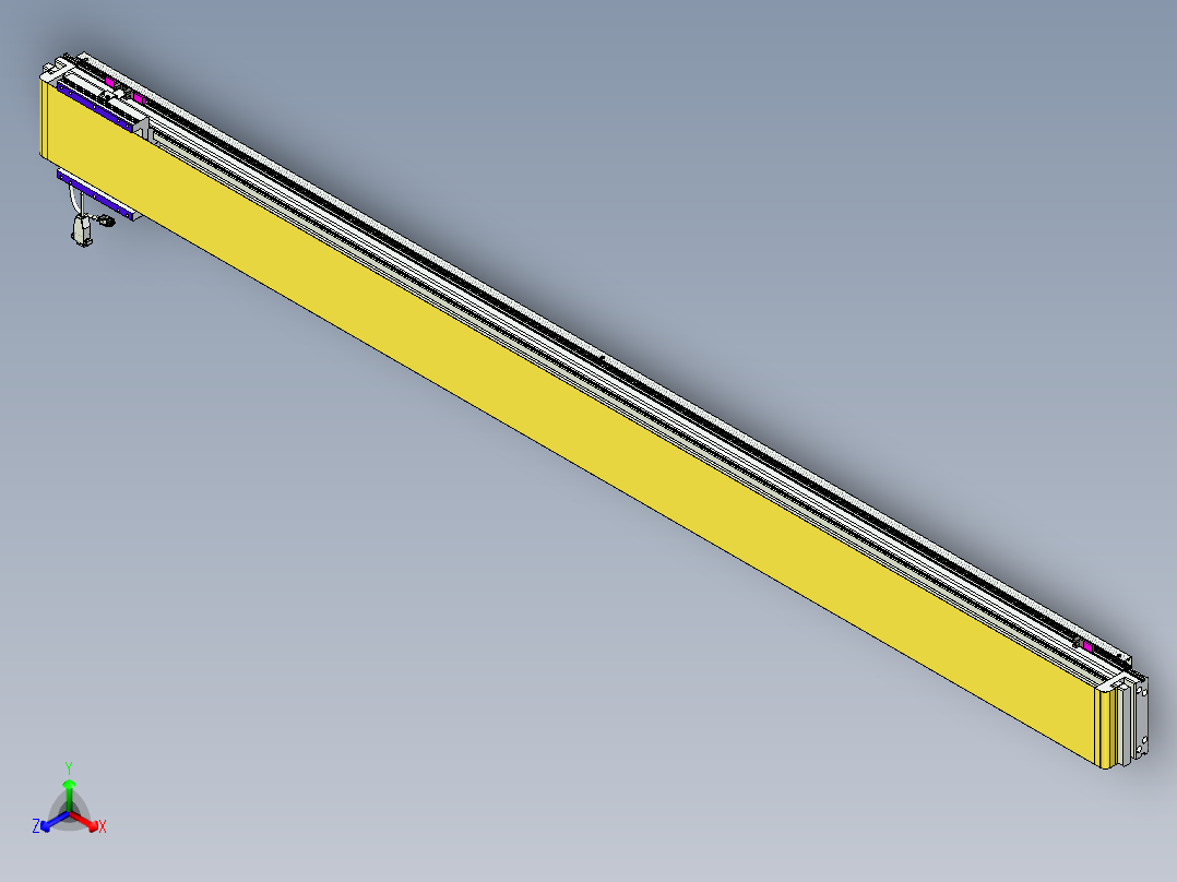 威洛博VL系列直线电机模组-VL14S2-S2000正等轴测图