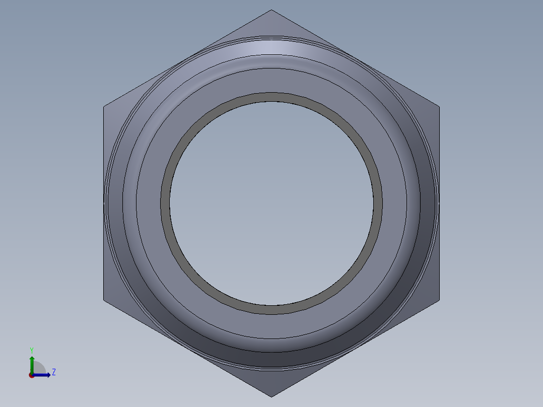 自锁螺母M4-M42左视图