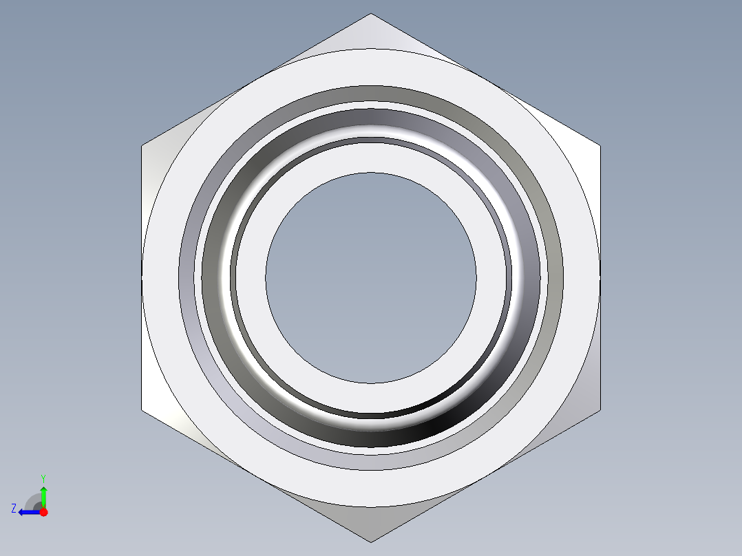 卡套式工业通用硬管接头EO_Swivel_union_GZ30SCF右视图