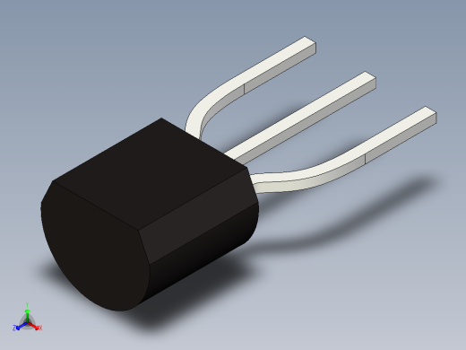 TO-92封装两个版本。一个是直引线，一个是成型引线