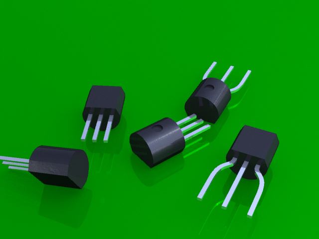 TO-92封装两个版本。一个是直引线，一个是成型引线