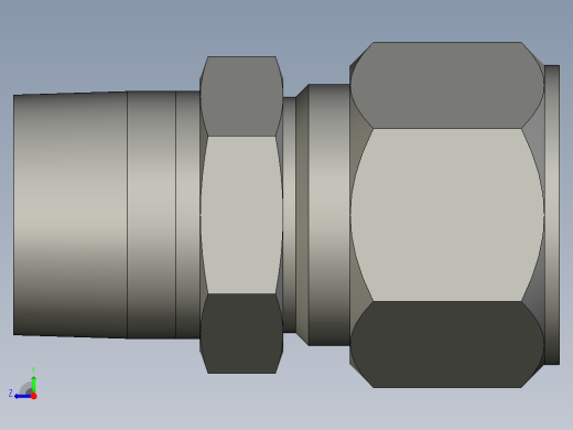 卡套式工业通用硬管接头16_fbu-s右视缩略图