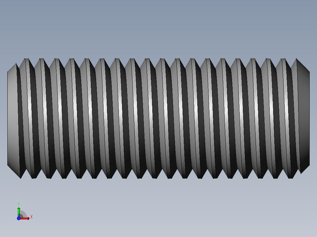 DIN 913-ISO 4026 固定螺钉-M16 L=40.SLDPRT前视图