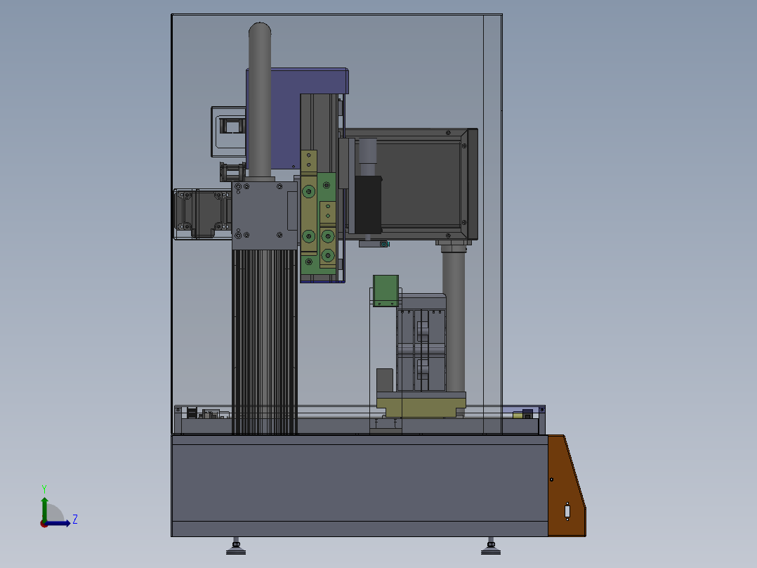焊接机点胶机打螺丝机左视图