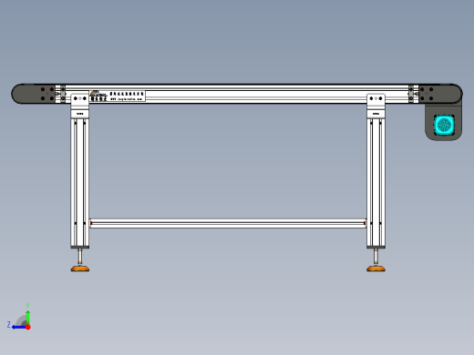 LE-XC4080-左边驱动带支座重载皮带线-负载200kg右视缩略图