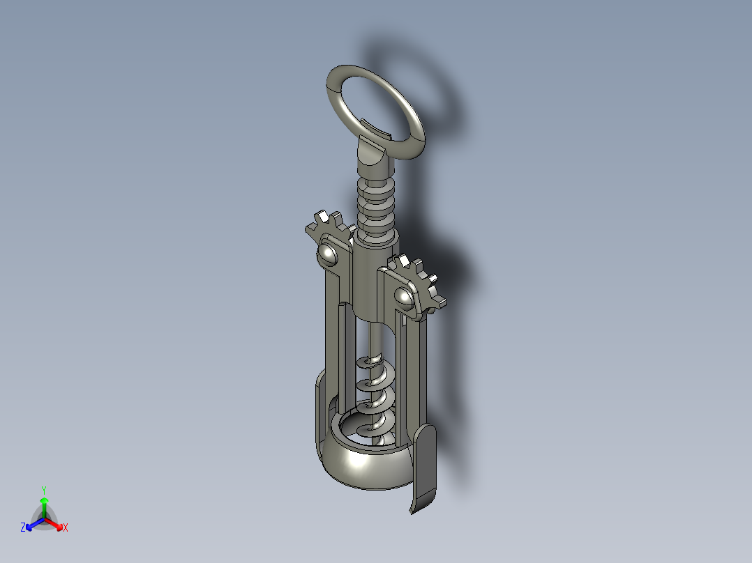 螺旋开瓶器7主视图