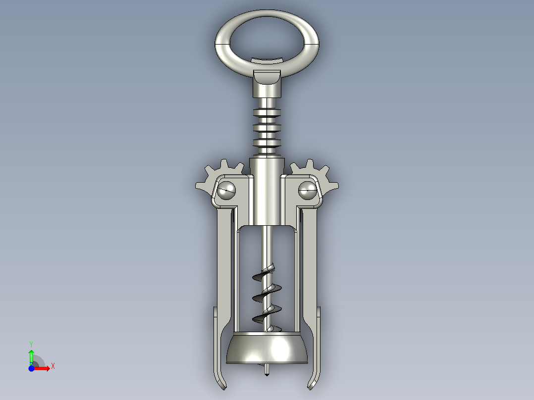 螺旋开瓶器7前视图