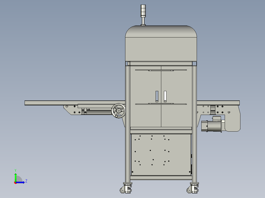 包装泡壳自动压合机左视图