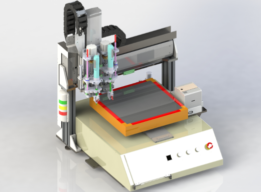 自动锁螺丝机3D 非标自动化 机械3D缩略图