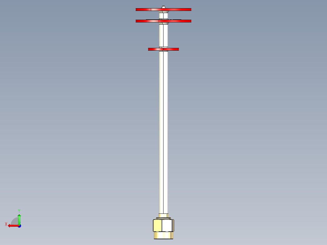 宝塔天线后视图