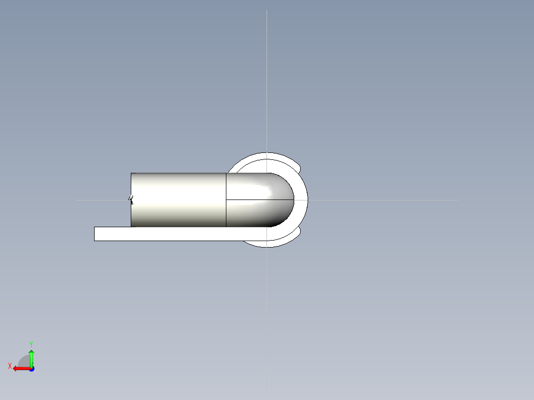 彈簧鉸鏈SRH-3D多系列多零件图纸模型后视图