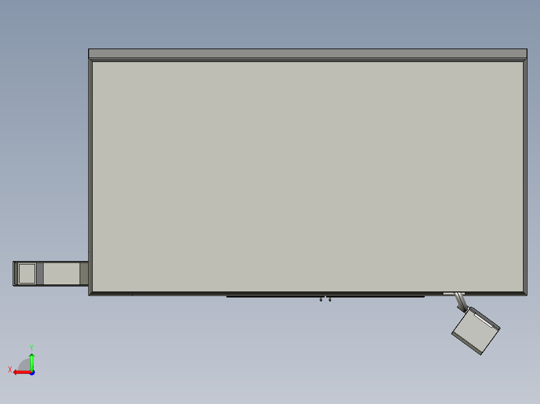 新型车铣复合加工中心后视图