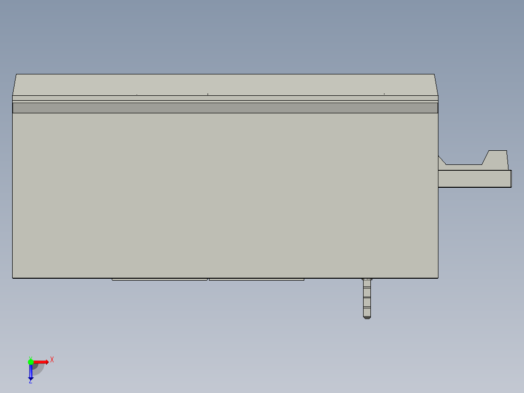 新型车铣复合加工中心俯视图