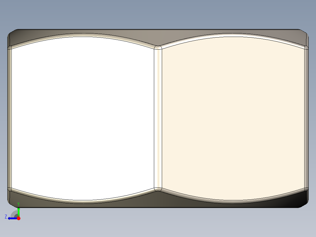 紧固件-IGES Raw Steel Nut 0.5000右视图