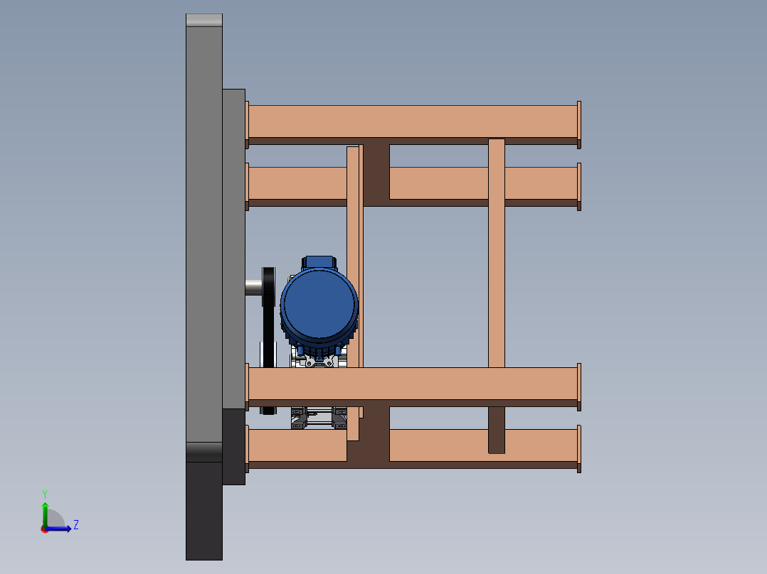 工作台 (2)左视图