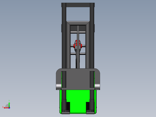 叉车 堆高车 SW STP STL后视缩略图