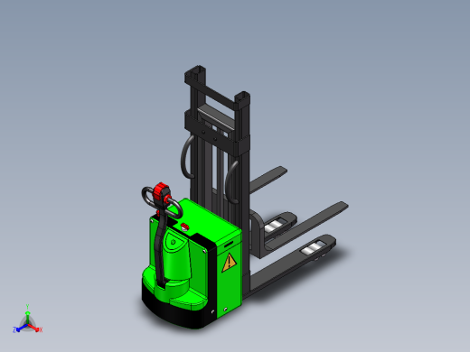 叉车 堆高车 SW STP STL正等轴测缩略图