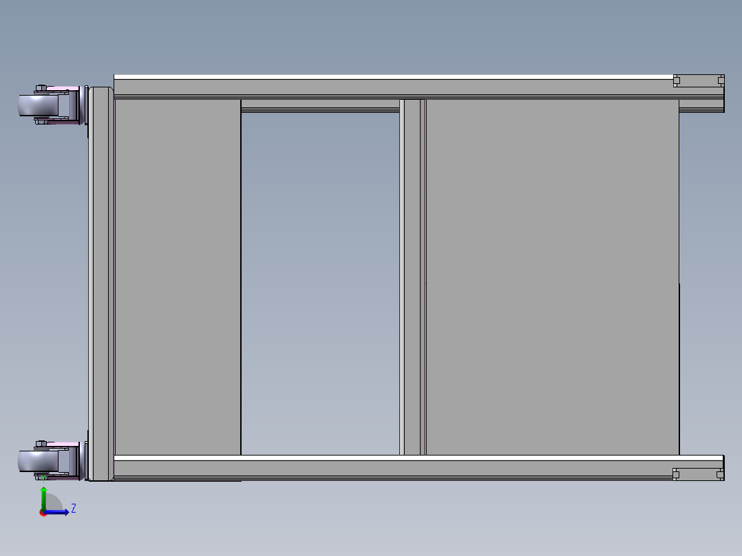 随机文件资料配送车左视图