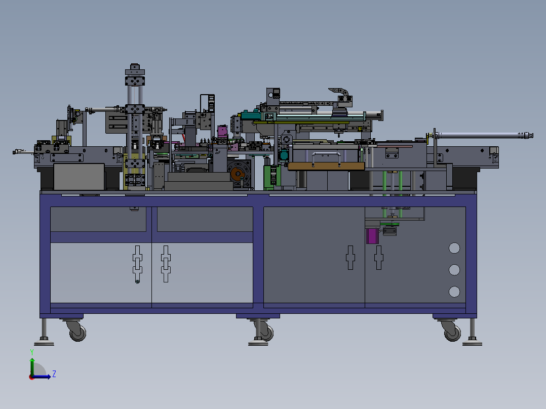 一种软包电池极耳激光点焊机sw18可编辑左视图
