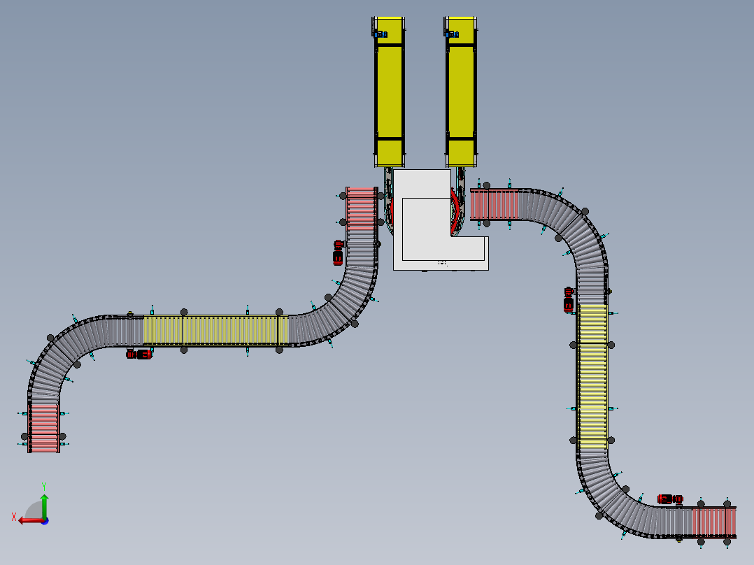 AT变速箱齿轮加工生产线sw17后视图