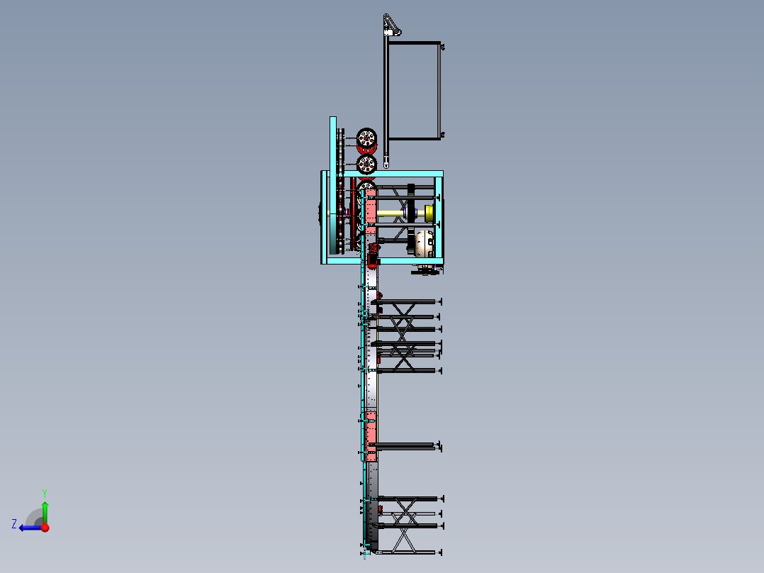 AT变速箱齿轮加工生产线sw17右视图