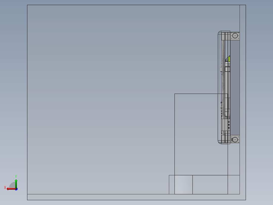 基于单片机的除尘黑板擦三维模型（包含动画）后视图