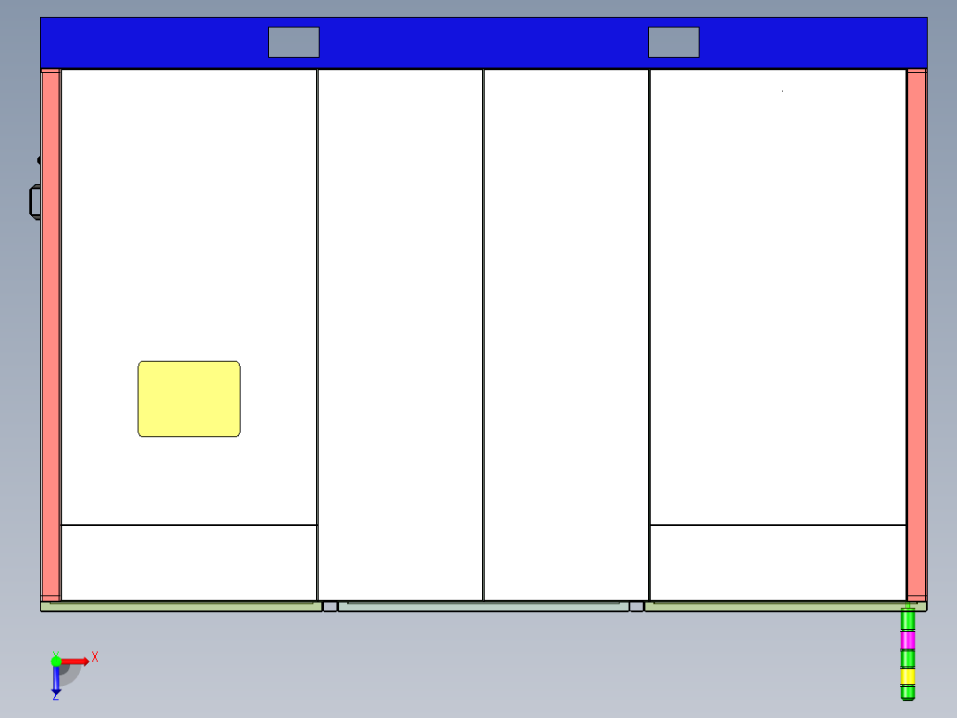 减振器焊接工作站俯视图