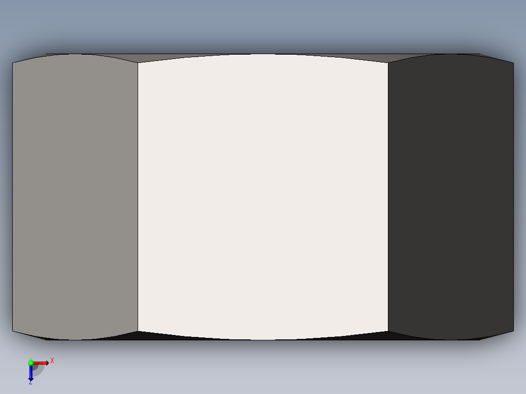 GB／T41-20001型六角螺母C级(M18)俯视图