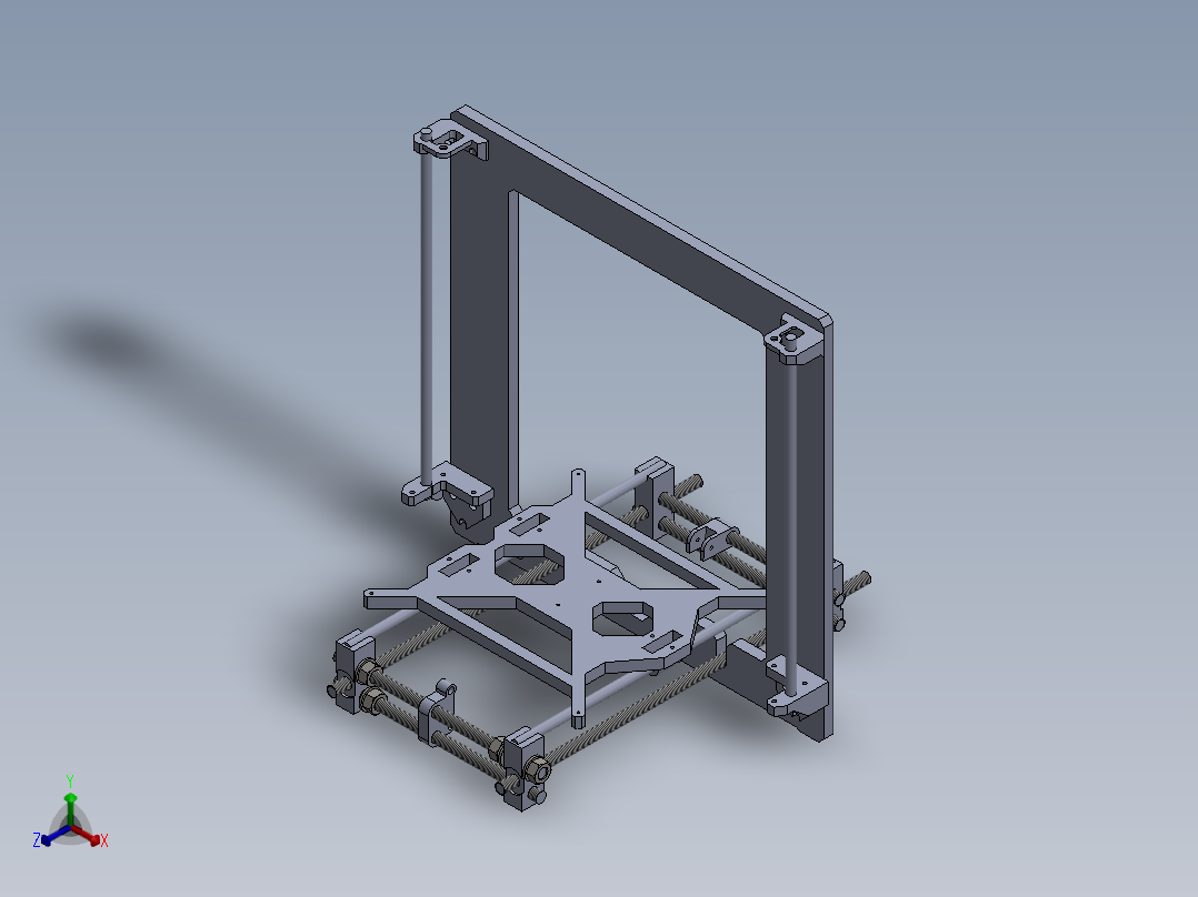 A2004868-3D 打印机 7A 直径正等轴测图