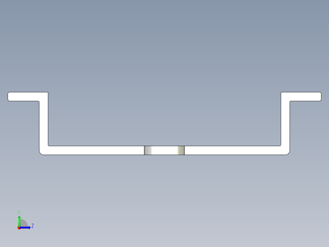 A0002821-DIN 35mm 103mm电器元件安装轨道左视图