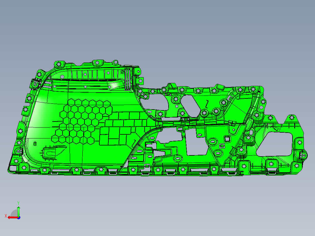 汽车零部件大型模具 (1)后视图
