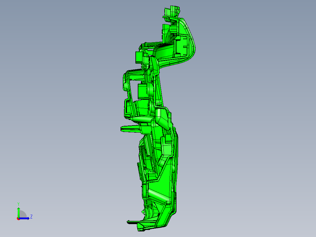 汽车零部件大型模具 (1)左视图