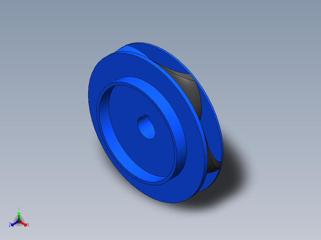 螺旋桨正等轴测图