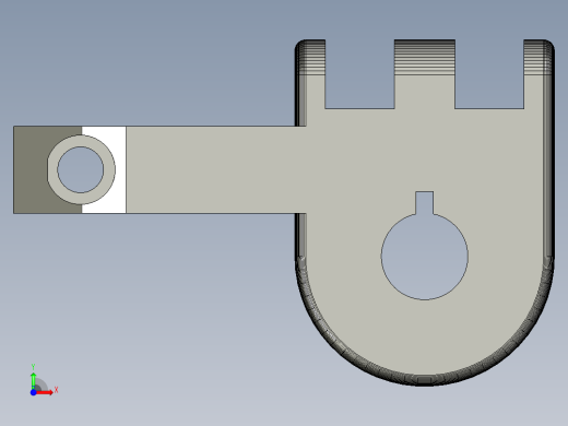 简易的仿生机器人结构  OBJ前视缩略图
